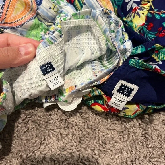 Bundle: baby girls Janie and Jack cold shoulder dresses size 12-18 months - Picture 6 of 7